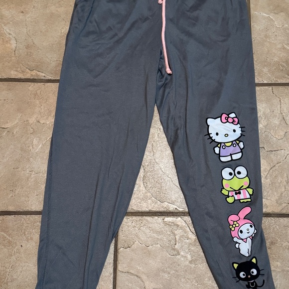 Women's Junior Small Hello Kitty And Friends Lounge PJ Comfortable Pants - Picture 2 of 8